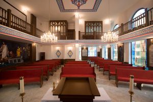 삼순의 프로테스탄트 교회 내부