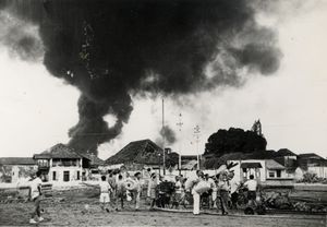 1945년 수라바야 전투 당시 중국 난민