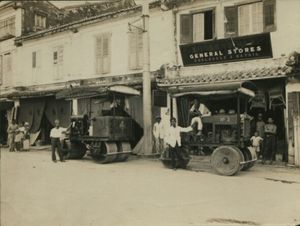 쿠칭 차이나타운의 메인 바자르, 1900년대경