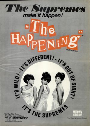 1967년 4월 22일자 빌보드지에 실린 슈프림스의 10번째 1위 싱글 "해피닝(The Happening)" 광고