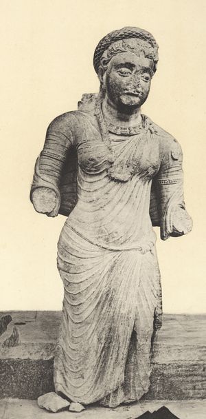 고대 브라즈-마투라의 여성 조각상, 약 2세기 CE