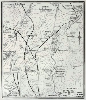 캉브레 돌출부 남쪽, 1917년