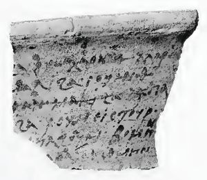 프랜시스 르웰린 그리피스가 블레미어로 추정했던 파편. 제럴드 M. 브라운과 클라우스 베데킨드는 이것이 현대 베자어의 조상이라고 생각한다.