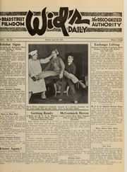 셰프 버드 제이미슨이 1921년 위즈 데일리 광고에서 해리 스위트에게 윙본을 건네주고 있다.