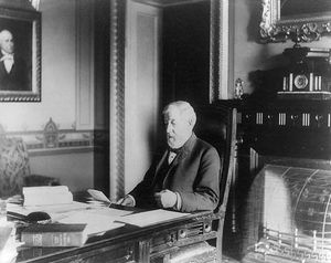 1890년 자신의 집무실에서의 블레인