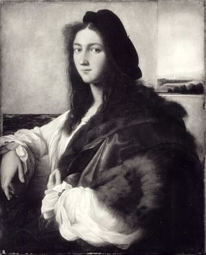 라파엘로 산티(Raphael Santi)의 『젊은이의 초상화』. 1939년 한스 프랑크(Hans Frank)의 명령으로 몰수되어 행방불명된 폴란드 내의 방대한 미술품 컬렉션 중 일부