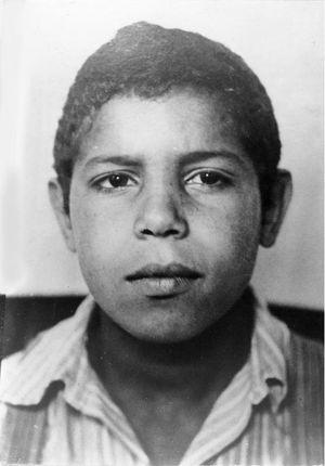 나치 정권 하에서 그의 혼혈 유산으로 인해 라인란트 바스타드 및 유전적으로 부적합한 것으로 분류된 젊은 라인란더