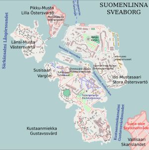 헬싱키 수오멘린나 지도
