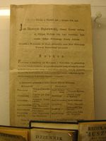 1806년 동브로프스키가 내린 명령. 폴란드의 voivodeships에 내린 새로운 명령