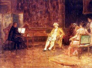 주앙 국왕이 호세 마우리시오 신부의 말을 듣는 모습 (앙리크 베르나르델리)