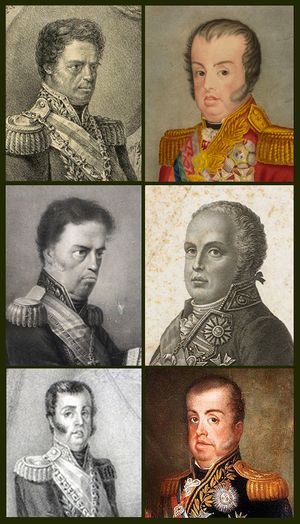 다양한 화가들이 그린 주앙 6세의 초상화