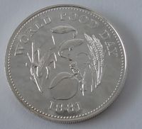 세계 식량의 날을 기념하는 25 필리핀 페소 동전