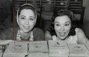 페르난다 몬테네그루(Fernanda Montenegro)와 비비 페헤이라(Bibi Ferreira), 1972. 브라질 국립문서보관소