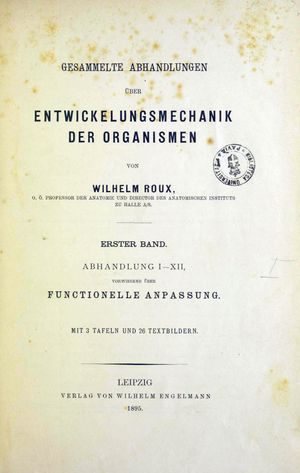 Gesammelte Abhandlungen über Entwickelungsmechanik der Organismen, 1895