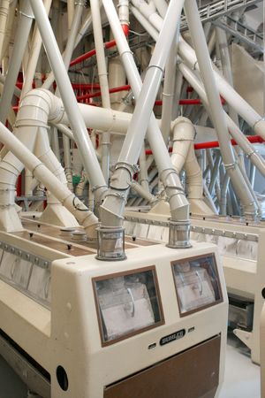 발트 3국에서 가장 큰 곡물 제분 회사인 타르투 제분소(Tartu Mill) 내부