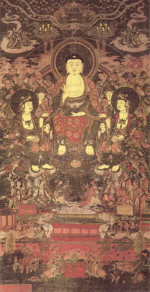 미륵하생경변상도(1350년, 신노인)