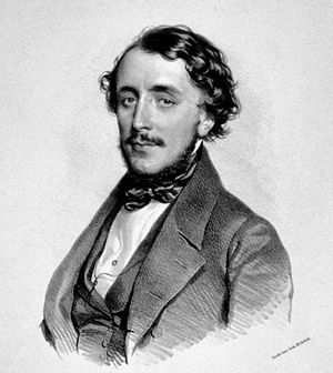 초대 맥베스 역을 맡았던 펠리체 바레시 (1843년 요제프 크리에후버 제작 석판화)