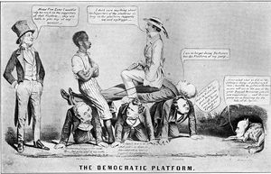 민주당 강령 풍자 그림