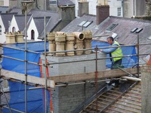 런던 북부의 굴뚝