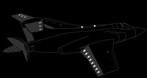 블랙번 버캐니어 항공기의 도식.