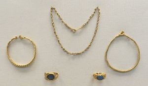 봉토에서 발견된 로마 시대 금 장신구 (대영박물관)