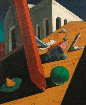 《왕의 사악한 천재》(Le mauvais génie d'un roi), 1914–15, 캔버스에 유채, 61 × 50.2 cm, 현대미술관(뉴욕)