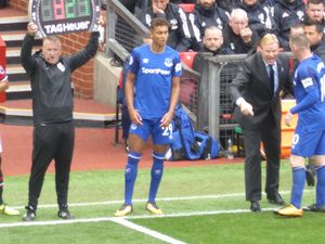 2017년 에버턴 감독 시절의 쿠만