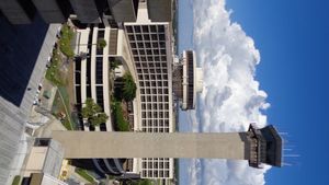 템파 공항 매리어트 호텔과 관제탑