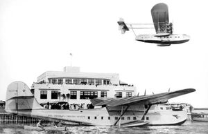 마이애미(Miami)의 디너 키(Dinner Key)에 있던 전용 터미널과 시콜스키 S-40(Sikorsky S-40)