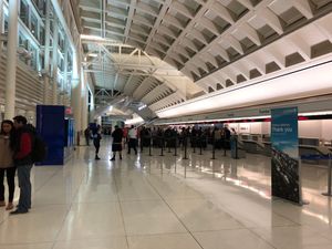 터미널 2의 체크인 카운터