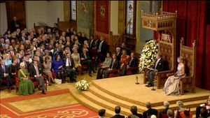 빌럼-알렉산더 네덜란드 국왕이 2015년 왕좌 연설을 낭독하는 모습