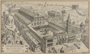 H. W. 브루어의 추정 복원도, 1891년 구 성 베드로 대성전