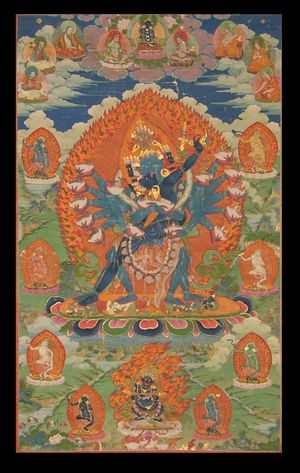 18세기 티베트의 밀교 도상, 헤바즈라와 나이라트미아 묘사