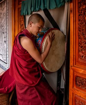 티베트 승려의 모습