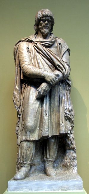 푸시킨 미술관에 전시 중인 2세기 초 다키아인 포로 청동상