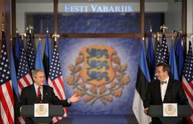 토마스 헨드리크 일베스 대통령과 조지 W. 부시 대통령, 2006년 에스토니아