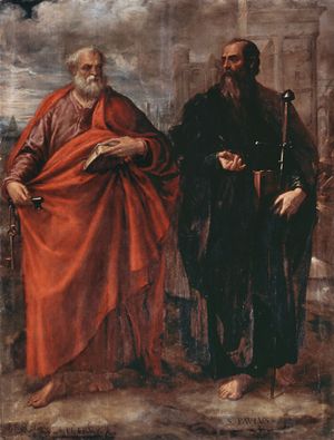 후안 페르난데스 나바레테(Juan Fernández Navarrete)의 성 베드로와 성 바울 (1570년대)