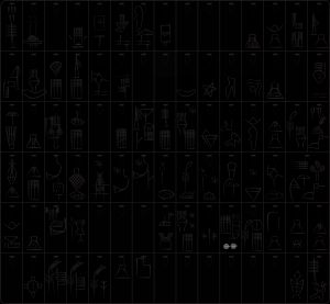 후기 우루크 시대의 도시 목록(니푸르, 우루크, 우르, 에레시, 케시, 자발라 등)을 복사한 그림