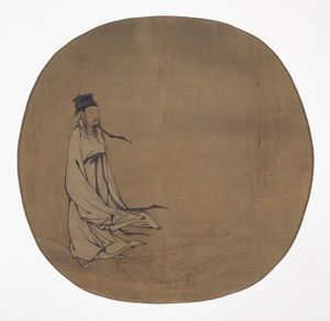 송나라 시대의 도교 신선 여동빈이 동정호를 건너다