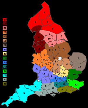 2022-23 시즌 잉글랜드 축구 리그 9부 팀 지역별 분할