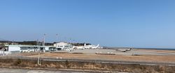 오이타 공항. 수평형 우주 기지로 정비될 예정이었다.