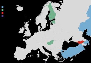 대부분의 사람들이 모국어로 인도유럽어를 사용하지 않는 국가 지도