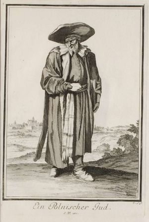 1703년 판화 속의 폴란드 유대인