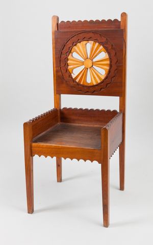 스타니스와프 비스피안스키가 1904년과 1905년 사이에 디자인한 의자, 크라쿠프 국립 박물관