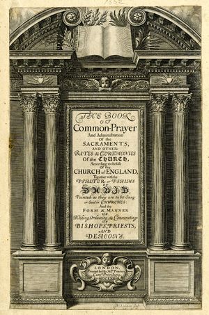 데이비드슨이 개정을 추진했던 1662년 공동 기도서
