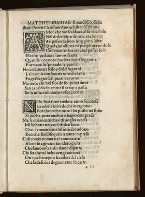 《Amorum libri》, 1499
