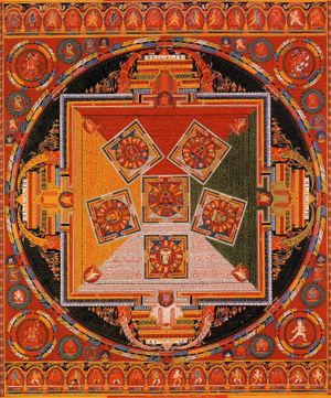 티베트의 여섯 전륜성왕 만다라