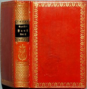 파우스트 2부 초판 표지, 1832년