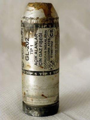 2013년 5월 1일 이스탄불에서 사용된 CS 가스