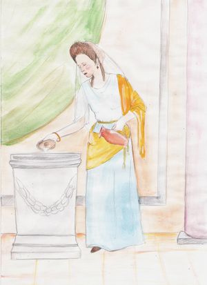 1~2세기 사이에 살았던 타라코 출신의 플라미니카 풀비아 셀레라의 모습